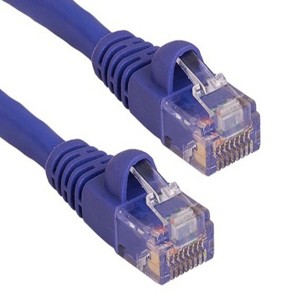 SANOXY Cables and Adapters; 50ft Cat5e 350 MHz UTP Snagless Ethernet Network Patch Cable, Purple - 1 of 2
