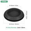 Unique Bargains Silicone Durable Waterproof Shock Absorption Mechanical Fasteners Black - 3 of 4