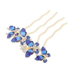 Unique Bargains Decorative Rhinestone Hair Combs 1 Pc - 1 of 4