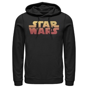 Men's Star Wars Sunset Colors Logo Pull Over Hoodie - 1 of 4