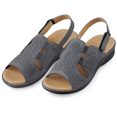 Collections Etc Decorated Stretch Sandals