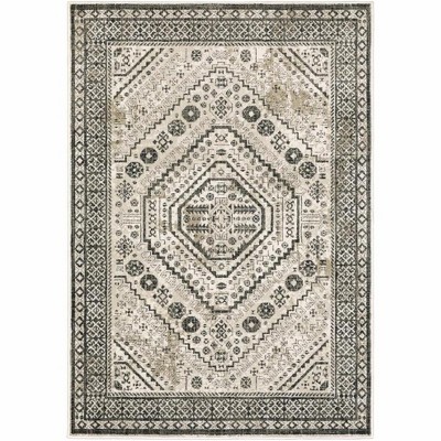 Oriental Weavers Georgia 659C0 Ivory/ Grey Indoor Area Rug - 1'10" x 7'6"