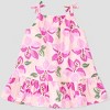 Carter's Just One You® Baby Girls' Tropical Floral Dress with Hat - 3 of 4