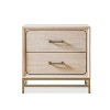 HOMES: Inside + Out Neovesi Nightstand Boho with 2 Drawer Oak - 3 of 4