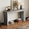 KIGFTSOD Elegant Console Table - Fireplace Design, High-Quality Wood Veneer Top, Simple & Functional for Hallway, Living Room & Entryway - 2 of 4