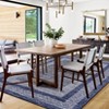 Modern Bordered Area Rugs Washable Geometric Floor Carpet - 3 of 4