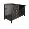 TV Stand with Storage for Living Room  TV Consoles Table for 70 Inch TVs with Power Outlets  LED Lights  Drawers  Farmhouse Media Console for Living - 2 of 2