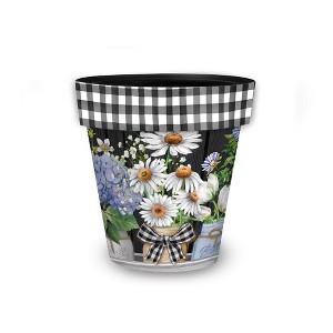 Briarwood Lane Summer Planter 8.5" x 8.5" x 8.5" Crated Mason Jars Small For Summer Planter - 1 of 4