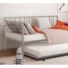YONWAY Twin Daybed with Trundle, Metal Bed Frame with Trundle, Daybed & Trundle Frame Set with Wheels & Metal Slat Support - 3 of 4