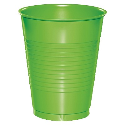 20ct Fresh Lime Green Disposable Cups