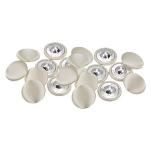 Unique Bargains Cloth Covered Aluminum Sewing Buttons 20 Pcs - 1 of 4