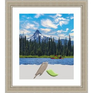 Amanti Art Mezzo Silver Wood Picture Frame - 1 of 4