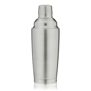 True Vacuum Insulated Cocktail Shaker Leak Proof Insulated Shaker Stainless Steel, Cocktail Shaker, Drink Shaker and Strainer, 25oz, Silver, Set of 1 - 1 of 4