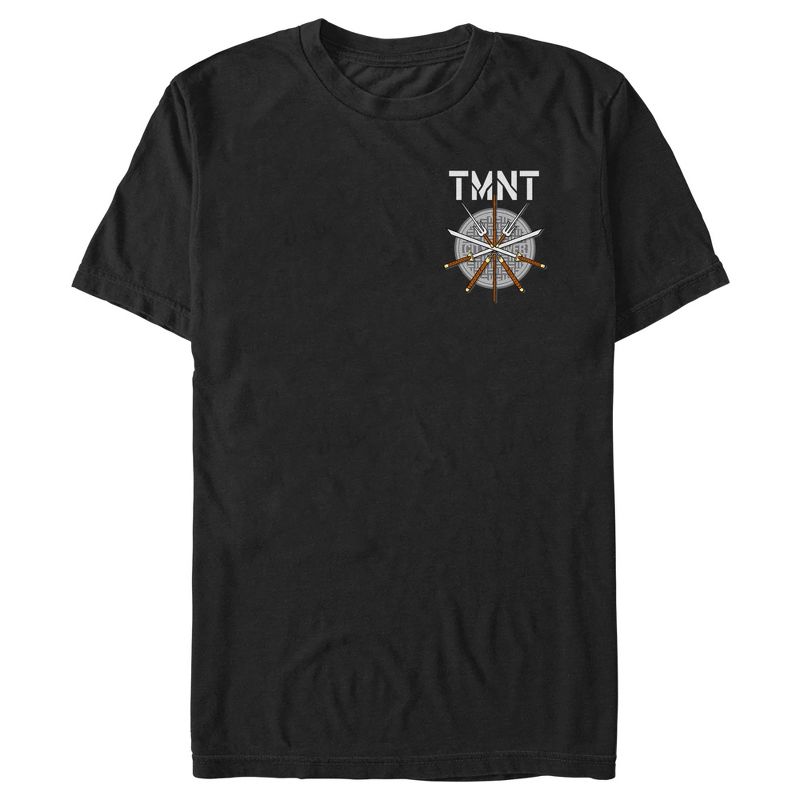 Men's Teenage Mutant Ninja Turtles TMNT Weapons Logo T-Shirt, 1 of 6