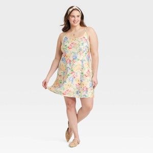 Women's Mini Woven Tank Dress - A New Day™ - 1 of 3