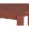 Alaterre Furniture Country Cottage Entryway Bench with Shelf, 36 in. Solid Wood Storage Bench for Dining Room, Living Room or Entryway, Red Antique - 3 of 3