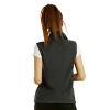 Sofra Women's Polar Fleece Full Zip Up Sweater Vest - 4 of 4
