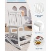 Outdoor Adirondack Rocking Chair - All-Weather HDPE Fire Pit Chair with Wide Backrest, 380LB Capacity - Patio, Garden, Backyard & Lawn - 4 of 4