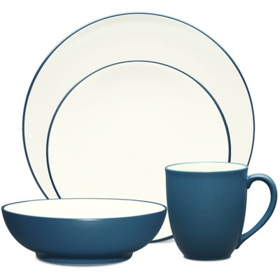 Noritake Colorwave Blue 4-piece Coupe Place Setting : Target