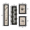 "Kitchen Collection VII" 4-Piece Vignette with 7-Peg Mug Rack by Millwork Engineering, Black Frame - 4 of 4