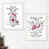 2Piece Vignette Cat & Dog Christmas Enjoyment White Framed Wall Art for Living Room, Bedroom Wall Art Print for Home Decor by Deb Strain - 3 of 4