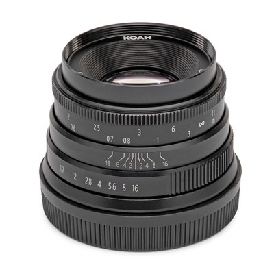 Koah Artisans Series 35mm f/1.7 Manual Focus Lens for Sony E (Black)