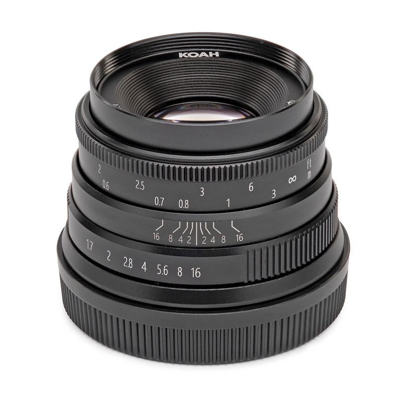 Koah Artisans Series 35mm f/1.7 Manual Focus Lens for Sony E (Black), 1 of 4