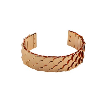 SOHI Women's California Gold The Python Cuff Bracelet