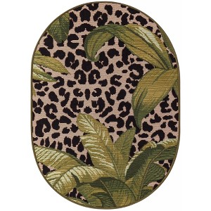 Unique Loom    Outdoor Botanical Andromeda Area Rug - 1 of 4