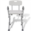 MOEPISY Shower Chair Aluminum White - 2 of 4