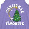 Girls' - Peanuts - Christmas Is My Favorite Graphic Sleeveless Aline Dress - 2 of 4