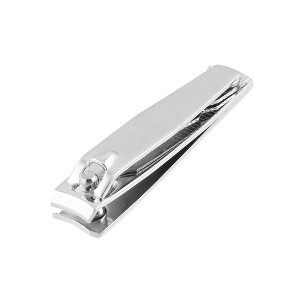 Unique Bargains Metal Ergonomic Design Textured Grip Built-in Nail File Fingernail Clippers 2.3" x 0.5" x 0.4" 1 Pc - 1 of 4