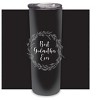 Elanze Designs Best Godmother Ever Slate Wreath 20 ounce Stainless Steel Travel Tumbler - 2 of 4