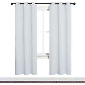 NICETOWN Grommet Top Blackout Curtains, Thermal Insulated Noise Reducing Window Drapes (Set of 2) - 1 of 4