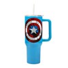 Marvel Captain America Costume & Shield Blue 40 Oz Stainless Steel Tumbler - 3 of 4