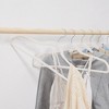 VECELO 25/50 pk Plastic Hanger 360º Swivel Hook Non Slip Coat Hangers with Magic Hangers & Tie Rack - 2 of 4