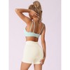 Allegra K Women's Bottom Lifting Ribbed High Waist Bottom Lifting Sports Control Panties - 2 of 4