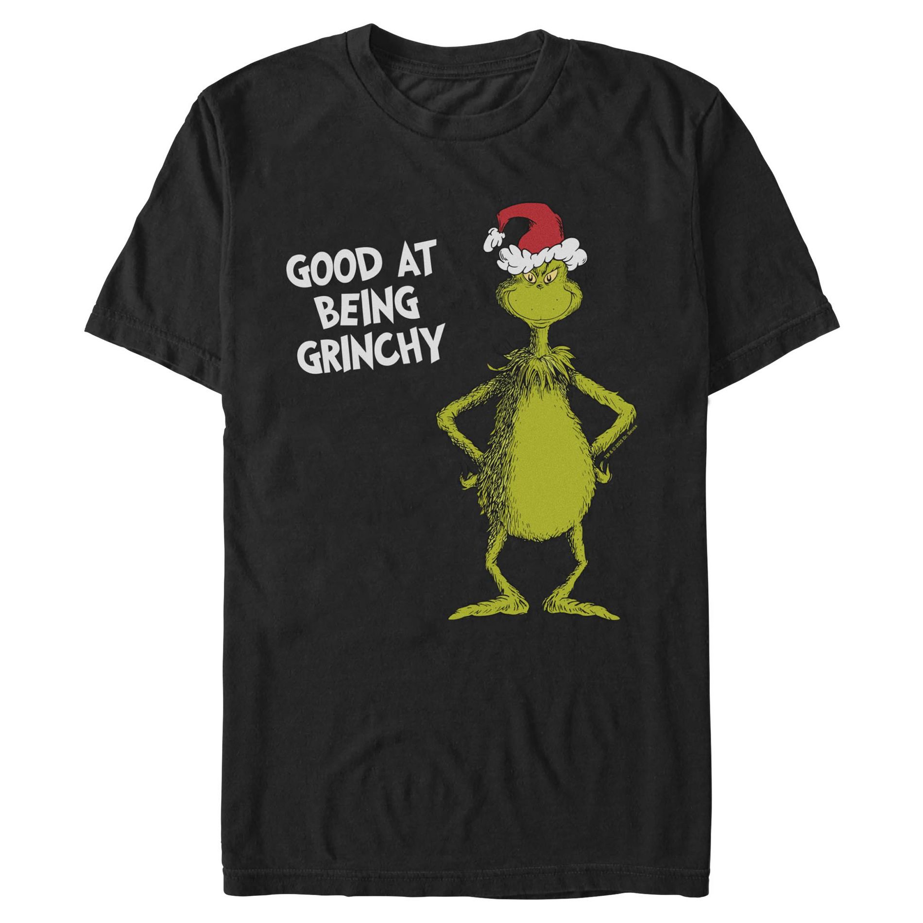 Mens The Grinch Good At Being Grinchy T Shirt