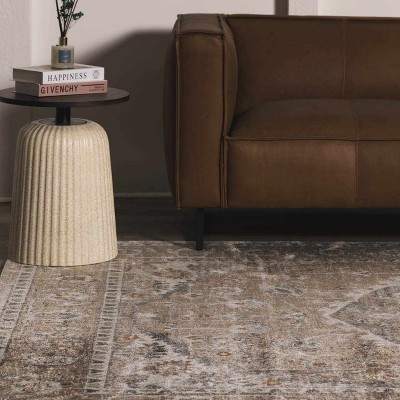 Hauteloom Hiti Beige Flat Pile Washable Rug