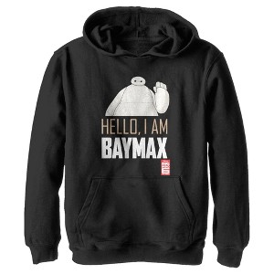 Boy's Big Hero 6 Hello, I Am Baymax Pull Over Hoodie - 1 of 4