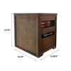 Country Living Infrared Portable Rolling Space Heater with Birchwood Grain Finish - 2 of 4