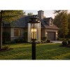 Urban Ambiance Luxury Rustic Outdoor Post/Pier Light,  22.63"H x 9.88"W,  Olde Bronze Finish, UHP1122 - 2 of 4