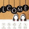 LunaLulinlk Welcome Mats for Front Door All Weather Floor Mats with Print Beige & Black 30x17 inch - 2 of 4