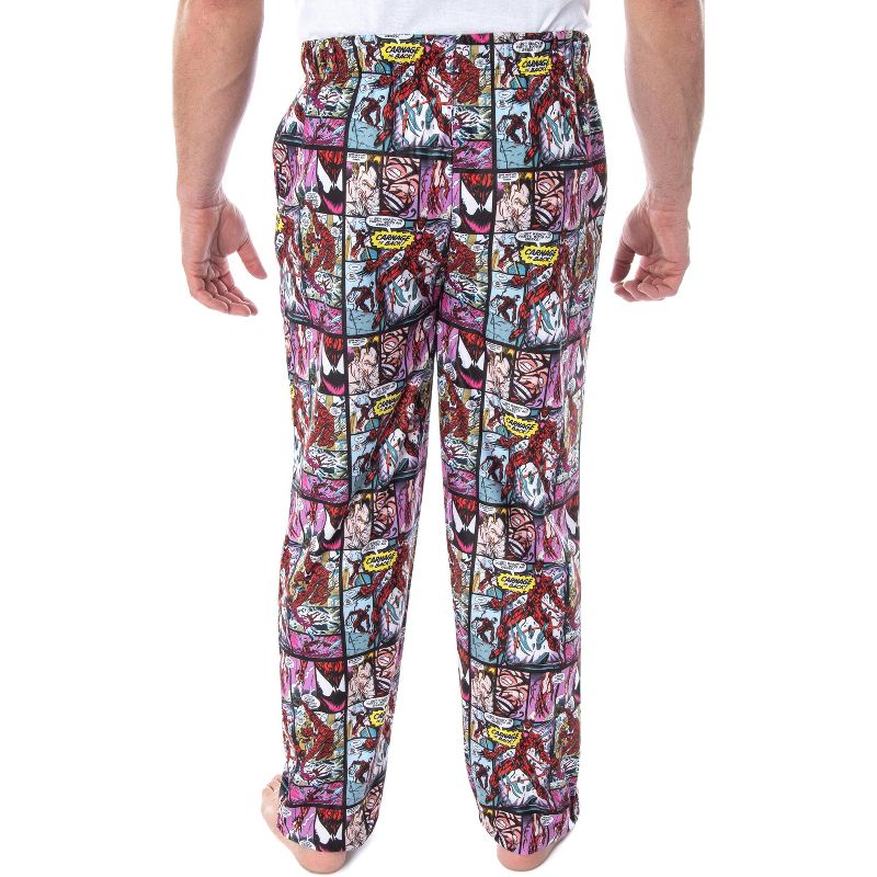 Marvel Men's Carnage Comic Book Allover Design Sleep Lounge Pajama Pants Multicolor, 3 of 5