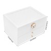 YIYIBYUS Watch Box Case for Men Women, Mens Jewelry Organizer Watch Holder, PU Watch Storage Box with Pillow - 4 of 4