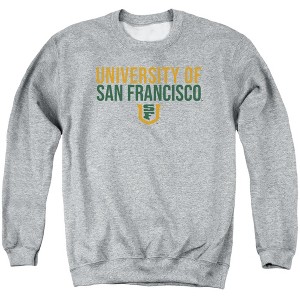 University Of San Francisco Official Stacked Adult Crewneck Sweatshirt - 1 of 4