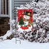 Briarwood Lane Christmas Tree Snowman Garden Flag Chickadee Snowf - 4 of 4