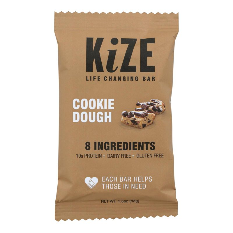 Kize Cookie Dough Energy Bar - 10 bars, 1.5 oz, 2 of 5