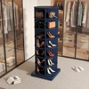 Rotating Shoe Rack Tower, 7 Tier Spinning Shoe Display Organizer, Free Standing 360° Revolving Shoe Rack Storage Round Carousel For Entryway - image 3 of 4