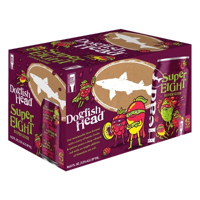 Dogfish Head SuperEIGHT Super Gose Beer - 6pk/12 fl oz Cans